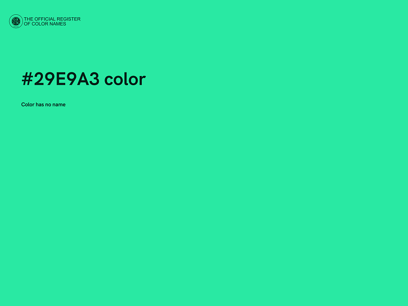 #29E9A3 color image