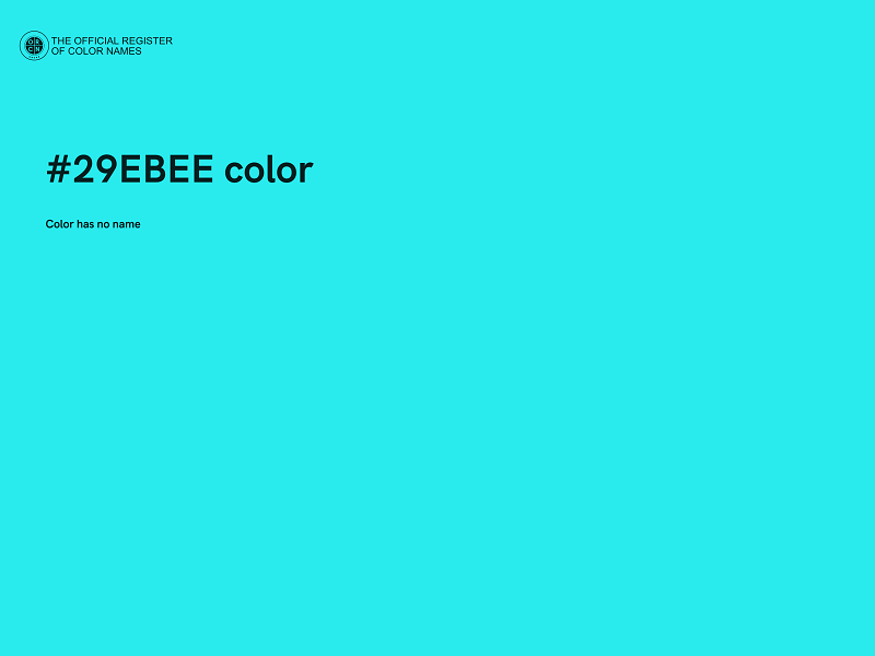 #29EBEE color image