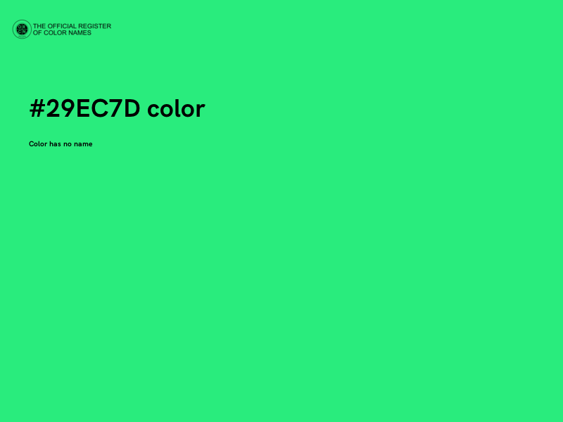 #29EC7D color image