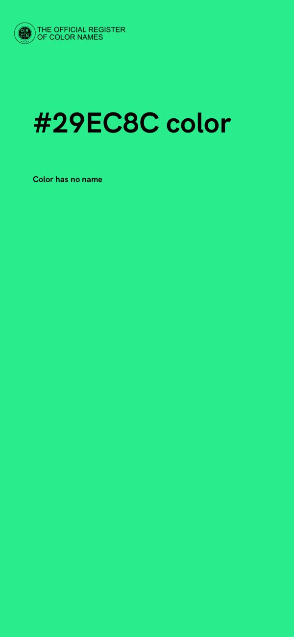 #29EC8C color image