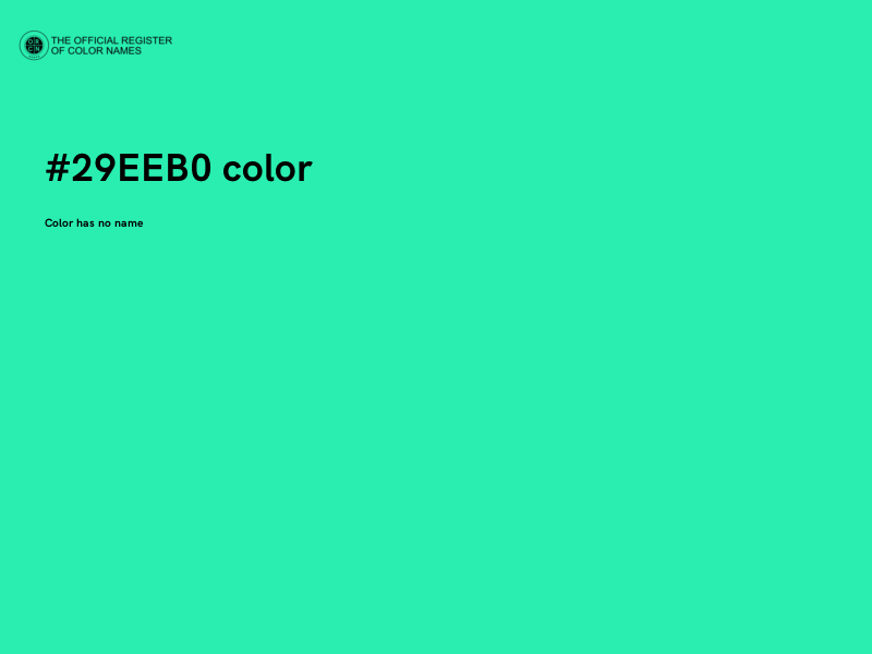 #29EEB0 color image