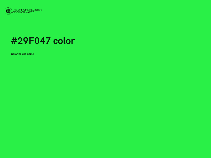 #29F047 color image