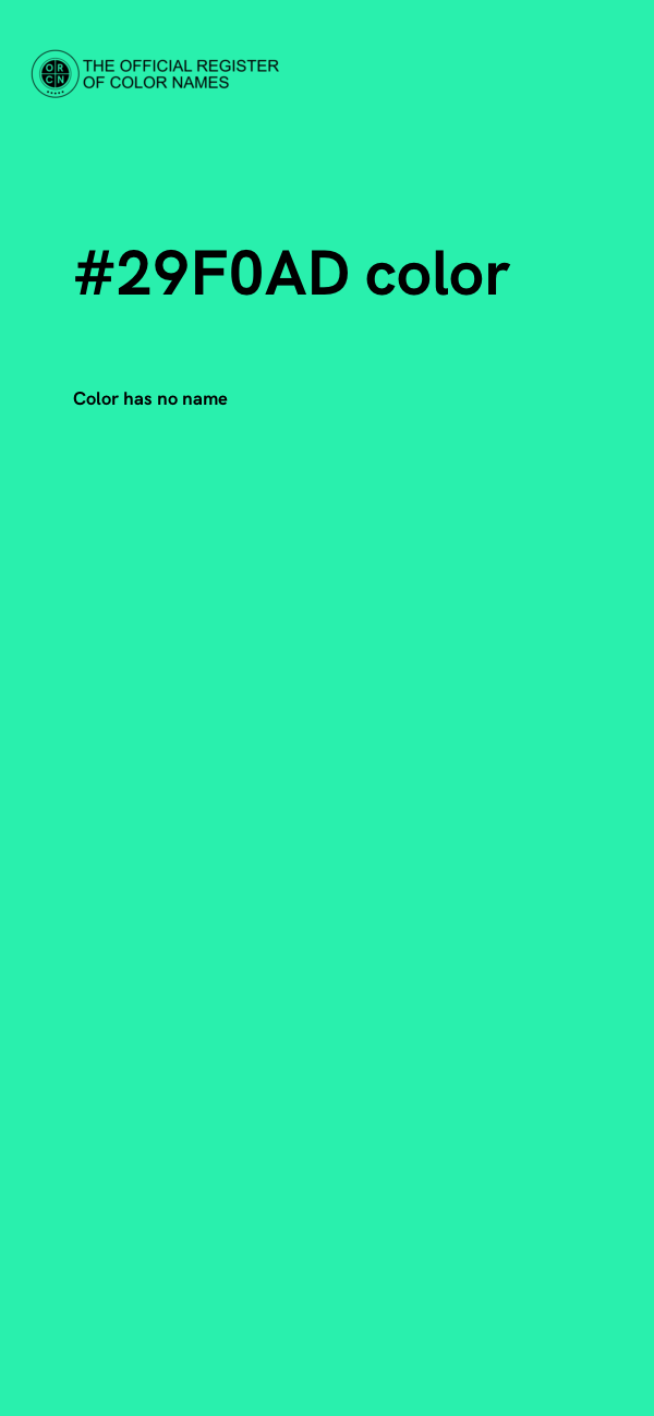 #29F0AD color image