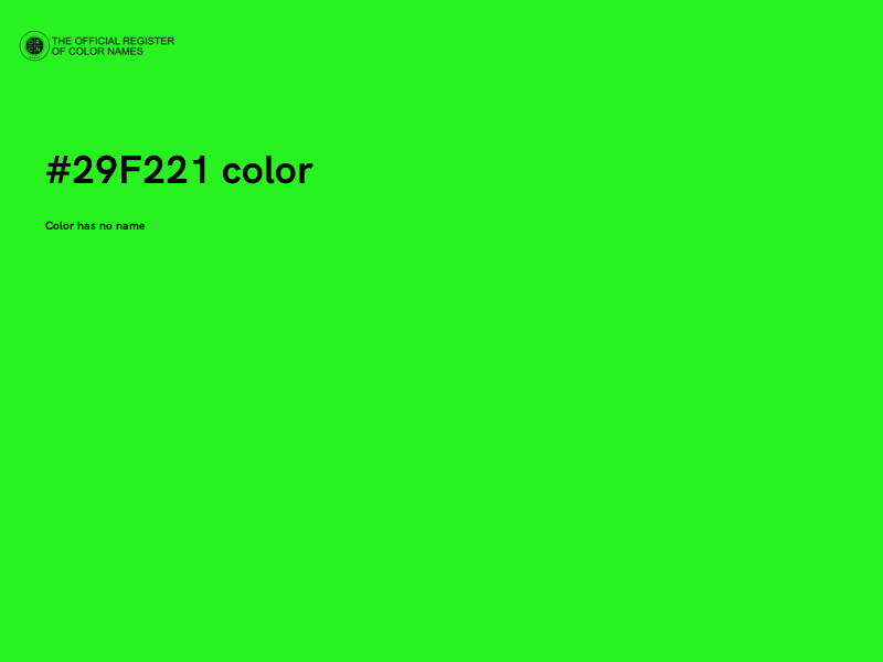 #29F221 color image