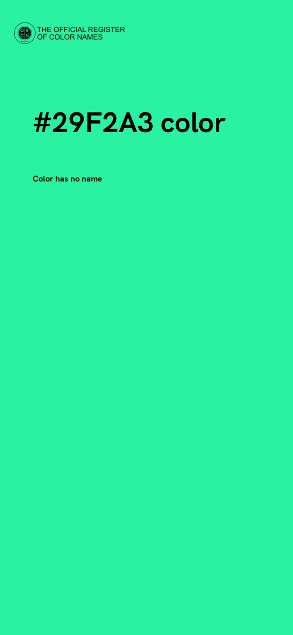 #29F2A3 color image