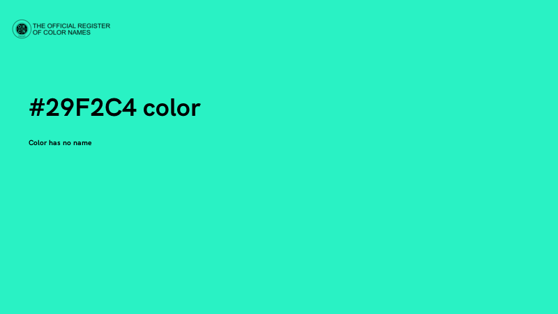 #29F2C4 color image