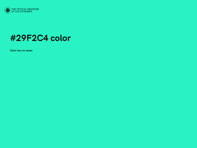 #29F2C4 color image