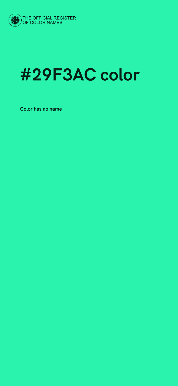 #29F3AC color image