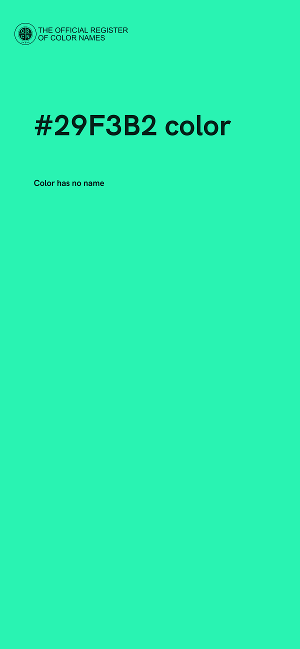#29F3B2 color image