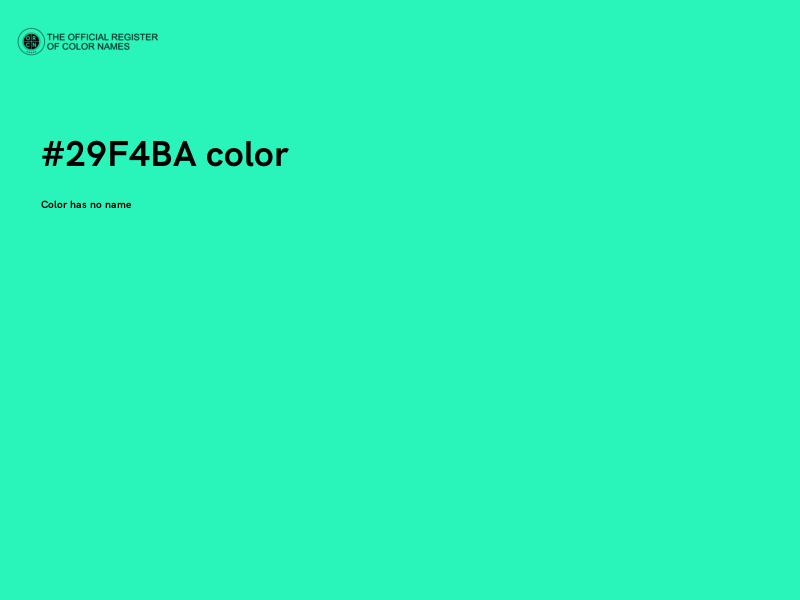 #29F4BA color image