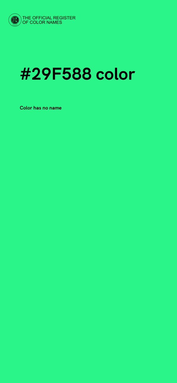 #29F588 color image