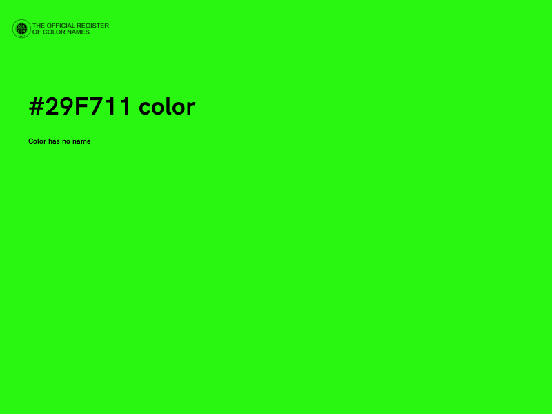 #29F711 color image