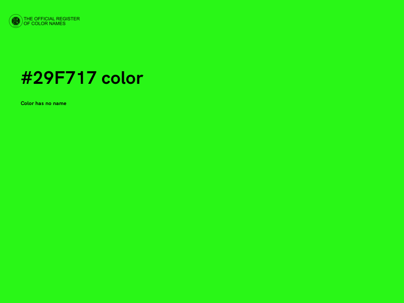 #29F717 color image