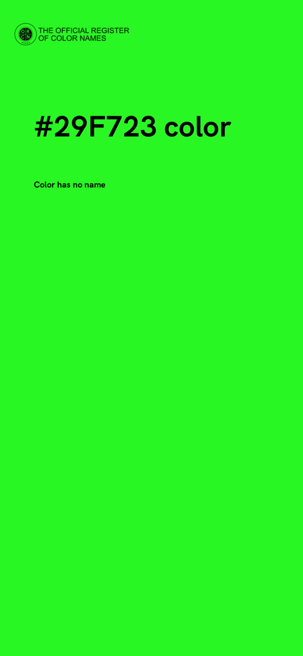 #29F723 color image