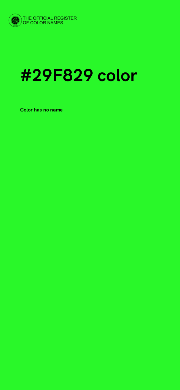 #29F829 color image