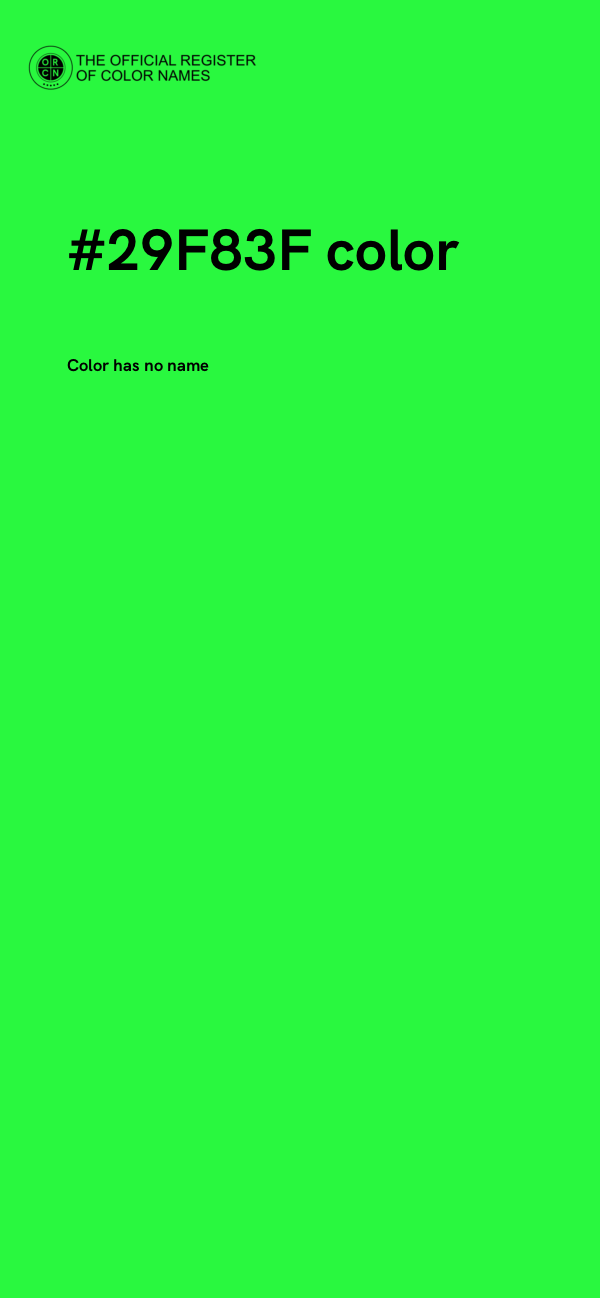 #29F83F color image