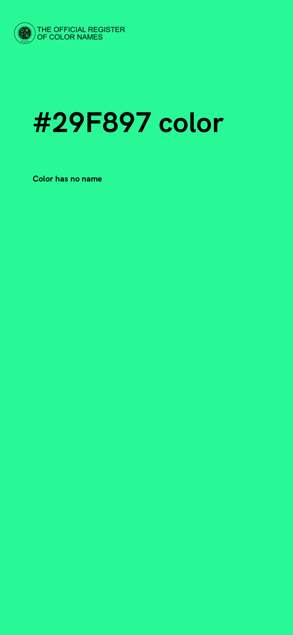 #29F897 color image