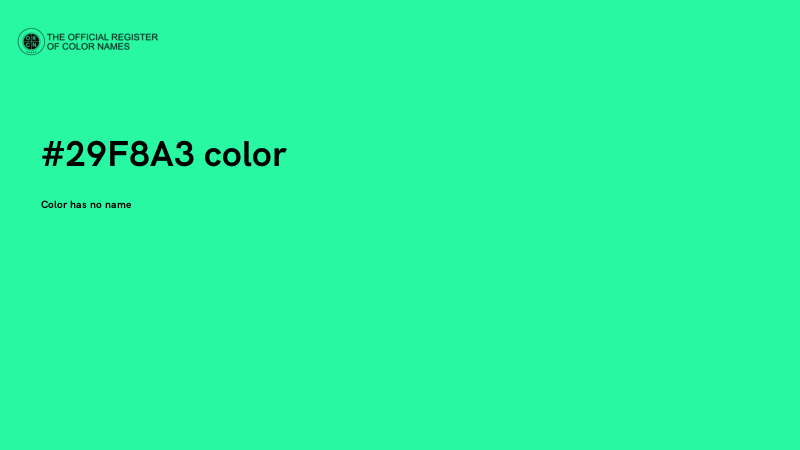#29F8A3 color image