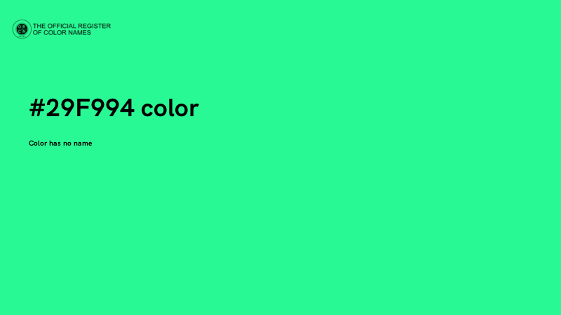 #29F994 color image