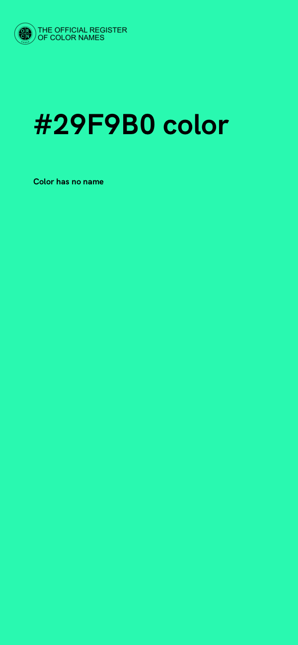 #29F9B0 color image