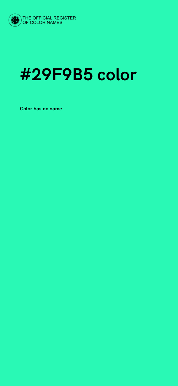 #29F9B5 color image