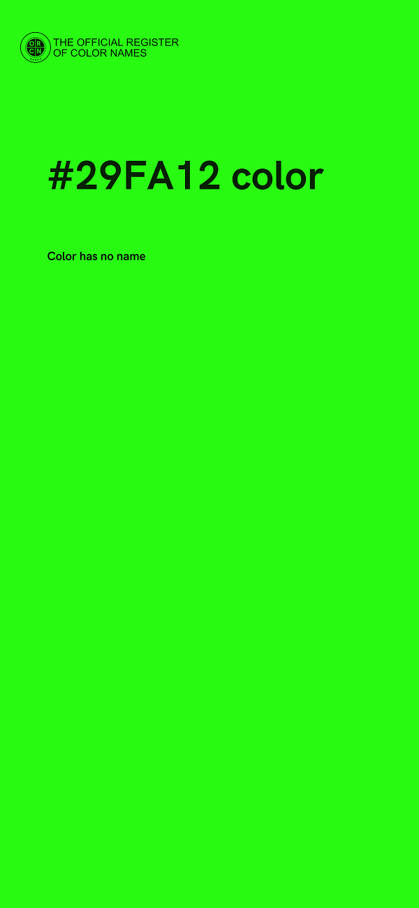 #29FA12 color image