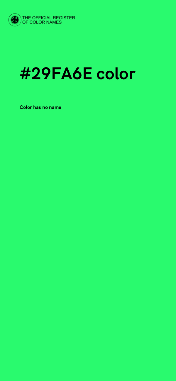 #29FA6E color image