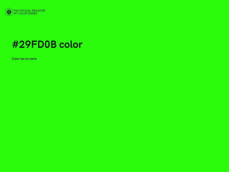 #29FD0B color image