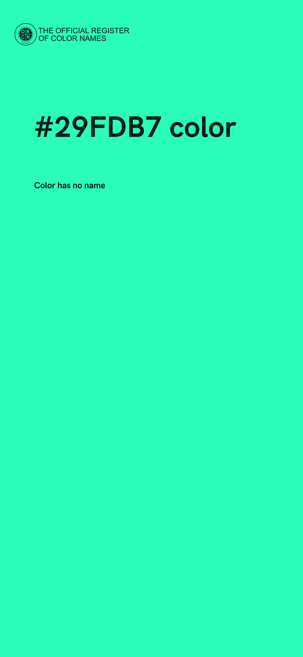 #29FDB7 color image