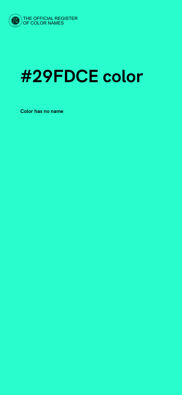 #29FDCE color image