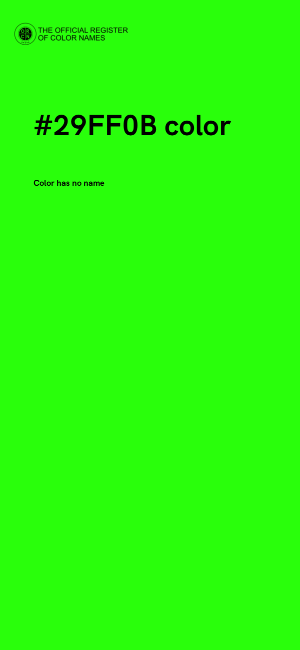 #29FF0B color image