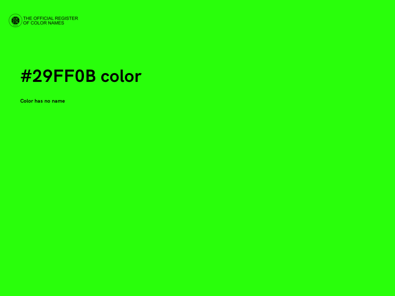 #29FF0B color image