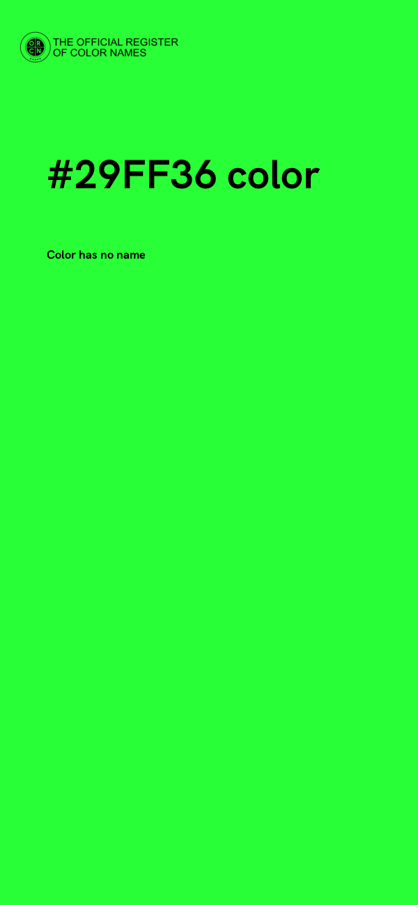 #29FF36 color image