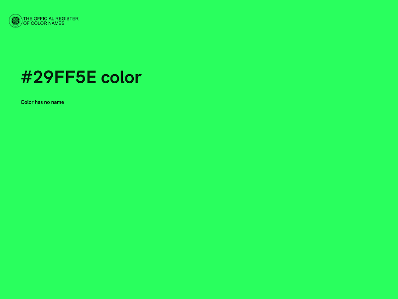 #29FF5E color image