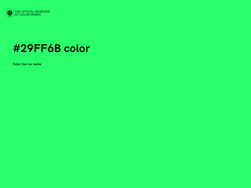 #29FF6B color image