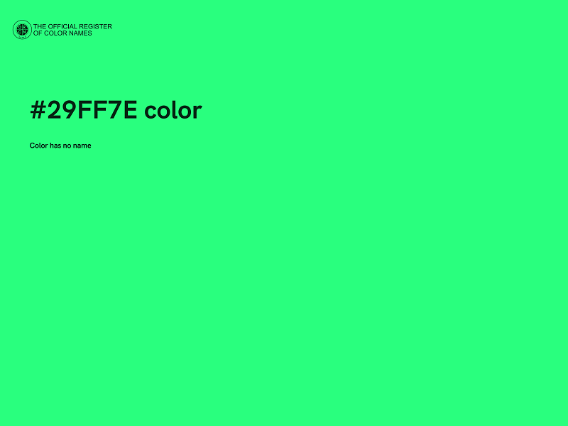 #29FF7E color image