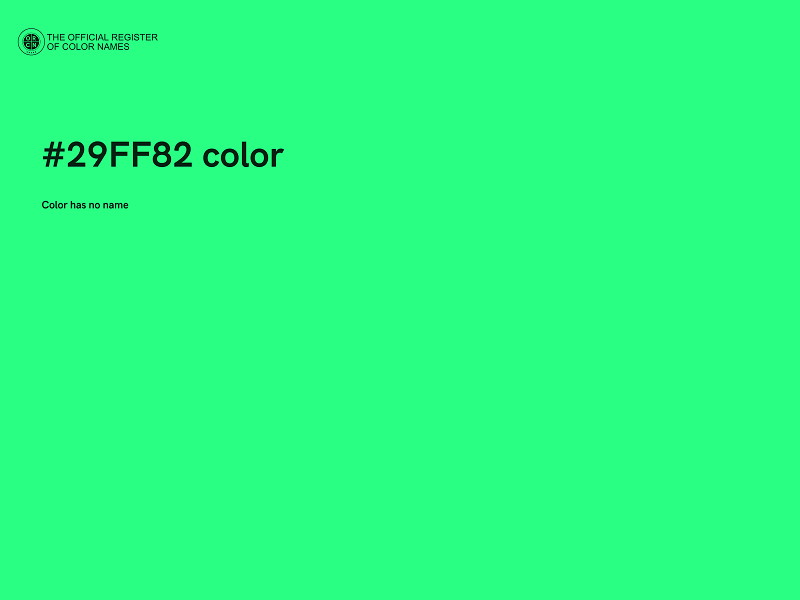 #29FF82 color image