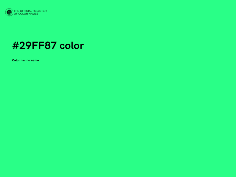 #29FF87 color image