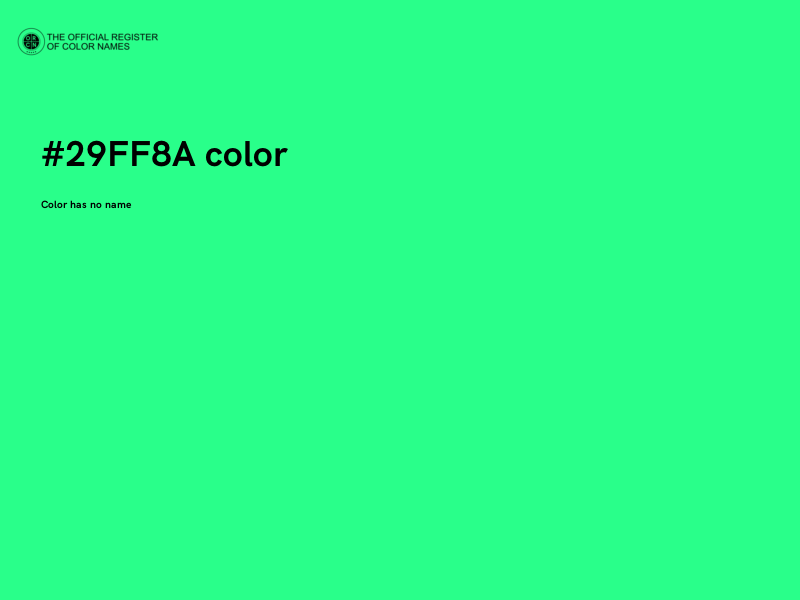 #29FF8A color image