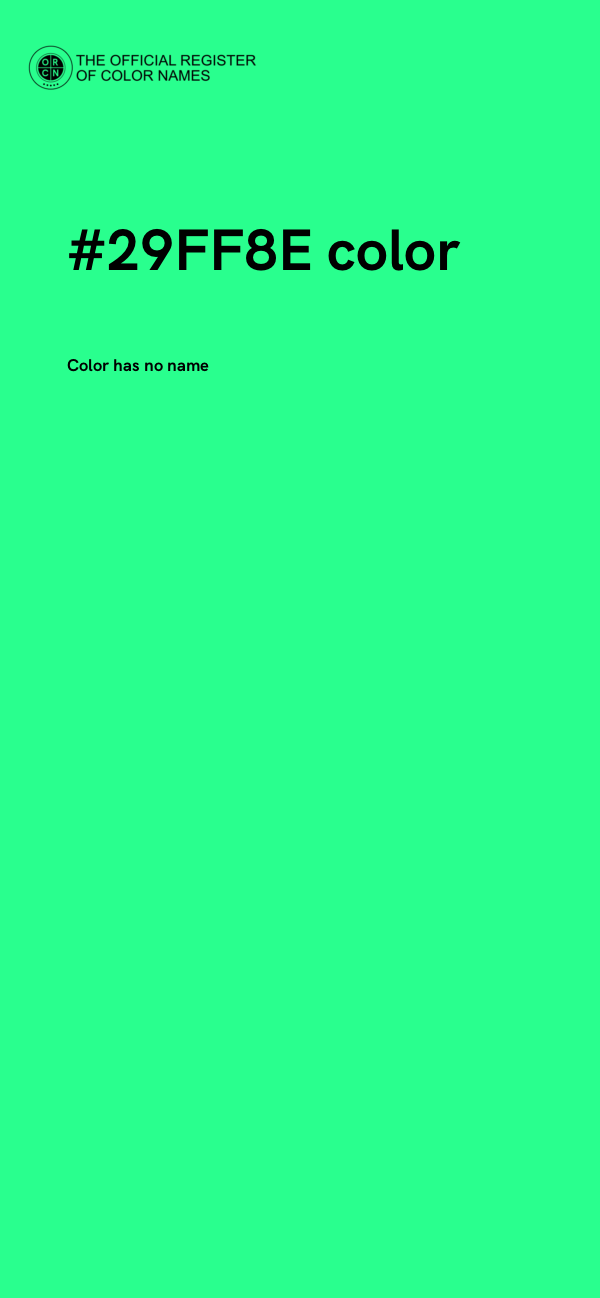 #29FF8E color image