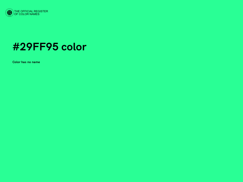 #29FF95 color image