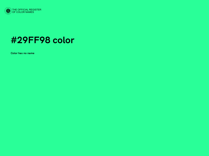#29FF98 color image