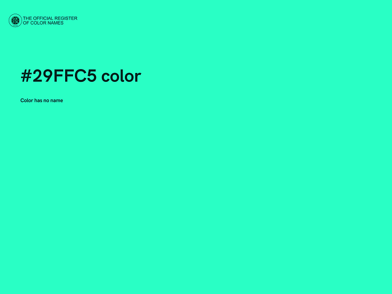 #29FFC5 color image