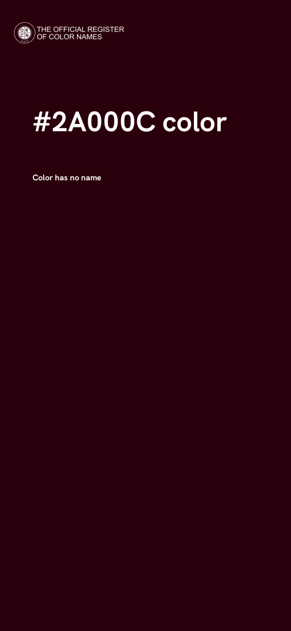 #2A000C color image