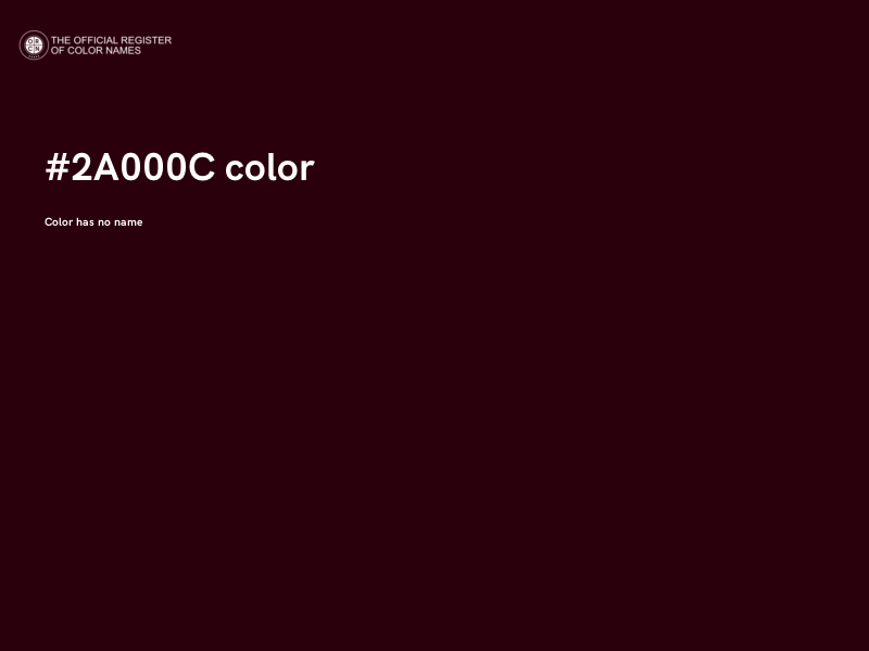 #2A000C color image