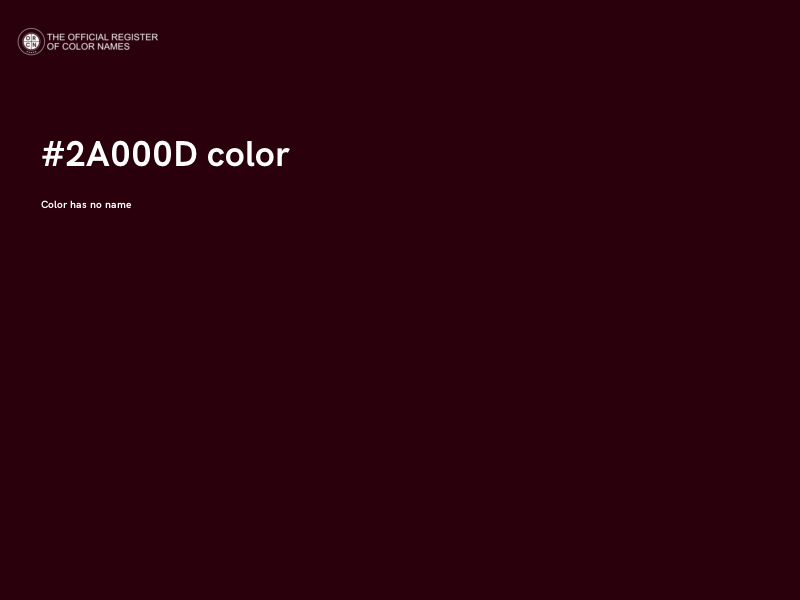 #2A000D color image