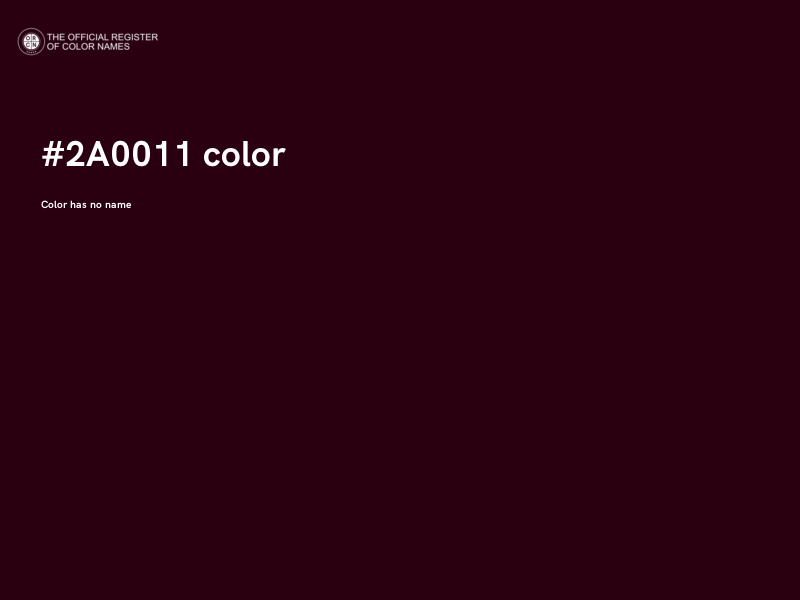 #2A0011 color image