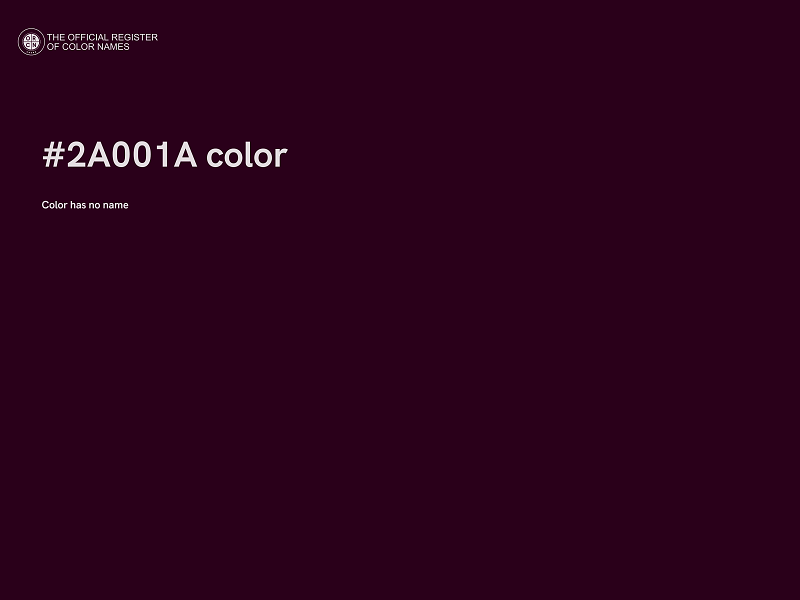 #2A001A color image