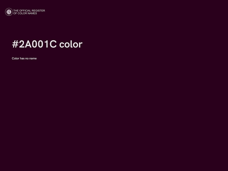 #2A001C color image