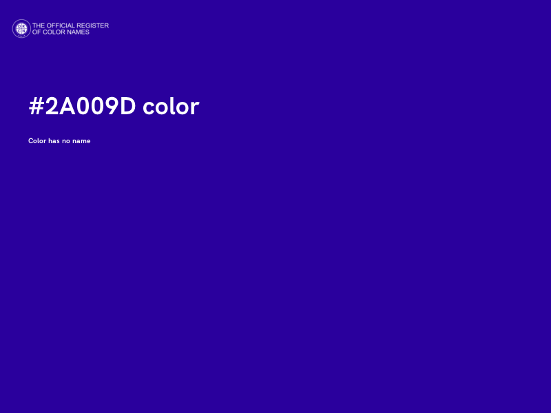 #2A009D color image